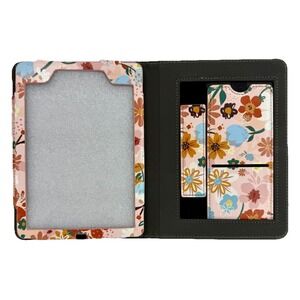 Floral Kindle Case 6 11th Gen 2022 2024 Folio Stand Wallet Card Holder Strap NEW